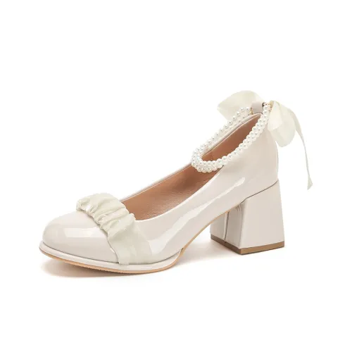 Dawei's House Mary Jane Shoes Женские Ecru