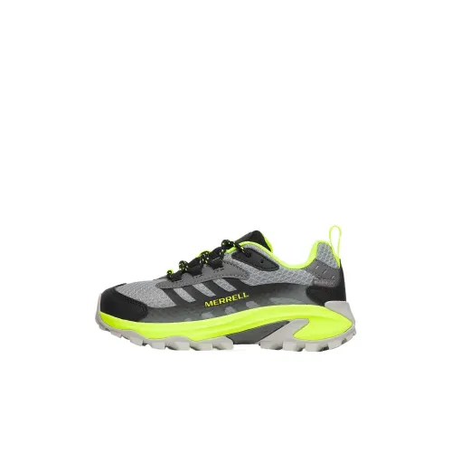 MERRELL MOAB SPEED 2 Водонепроницаемый и дышащий устойчивый к истиранию противоскользящий верх для уличной обуви серый детский
