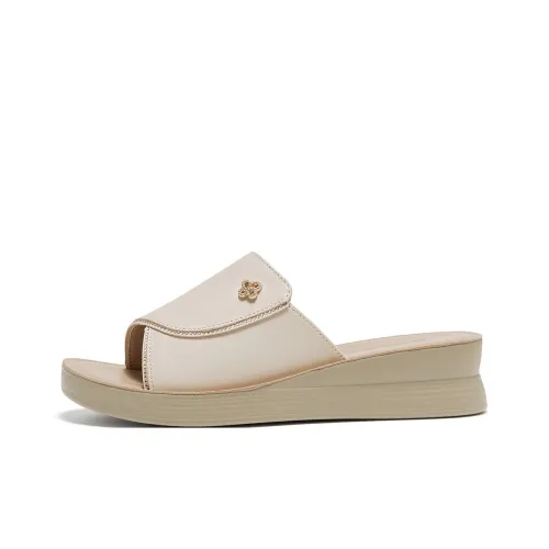 Spider King ПУ (полиуретан) Полиуретан Противоскользящие Быстросохнущие Слипоны Женские Экрю