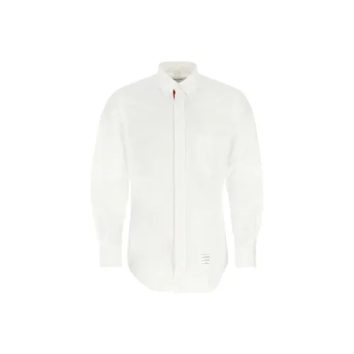 THOM BROWNE Белые Мужские Рубашки