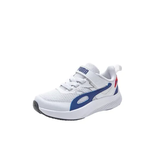 PUMA Pounce Lite Детская беговая обувь Низкий топ Белый Синий Kids
