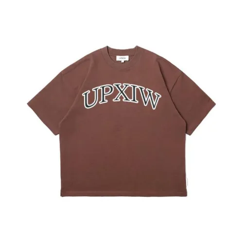 UPXIW Темно-коричневые мужские футболки T