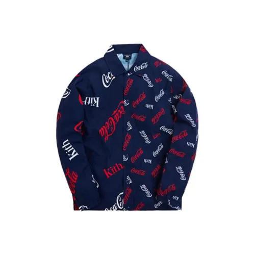 KITH Collaboration x COCA COLA X Mitchell Ness Рубашка Унисекс Морской синий