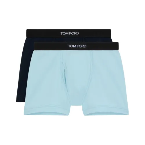 TOM FORD 2 упаковки Светло-синий + Темно-синий Мужские боксер-шорты