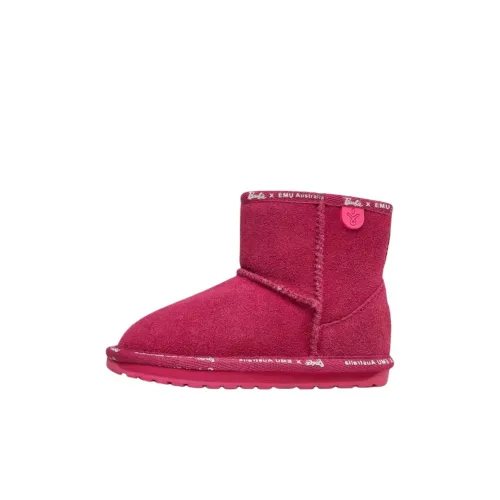 EMU Australia x Barbie противоскользящие устойчивые к истиранию ботинки розового цвета для детей