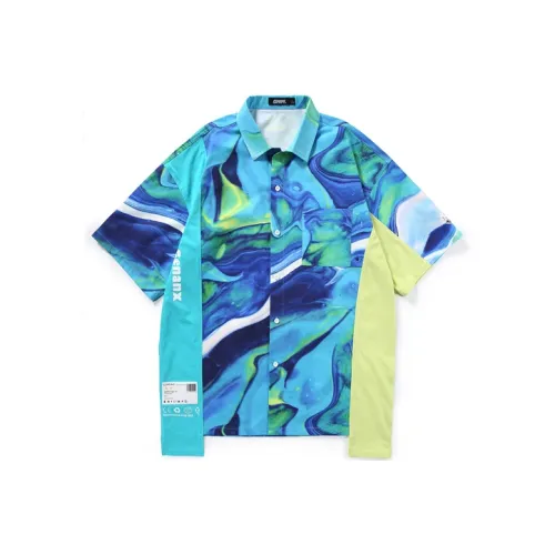 GENANX Синие Унисекс Рубашки