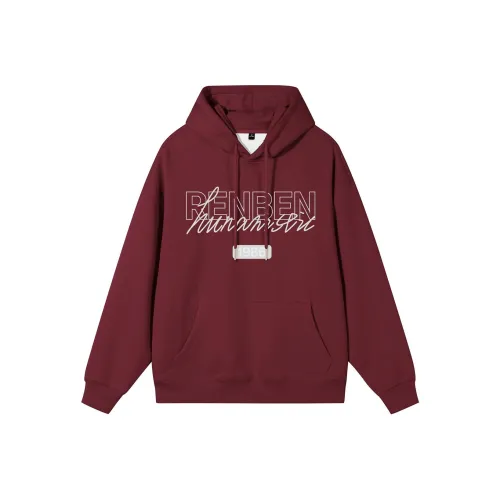 RENBEN Бургундский Унисекс Свитшоты