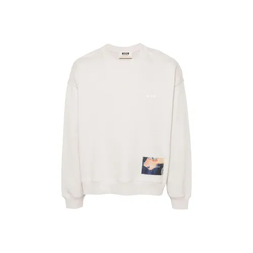 MSGM Экрю Унисекс Свитшоты
