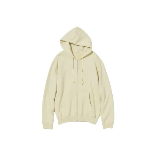 Auralee SS24 Свитшот Мужской Светло-Желтый