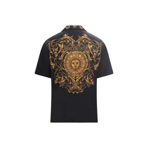 VERSACE JEANS COUTURE Мужские Черные Рубашки