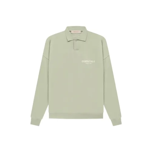 Fear Of God Essentials SS22 Серый Зеленый Мужское Поло