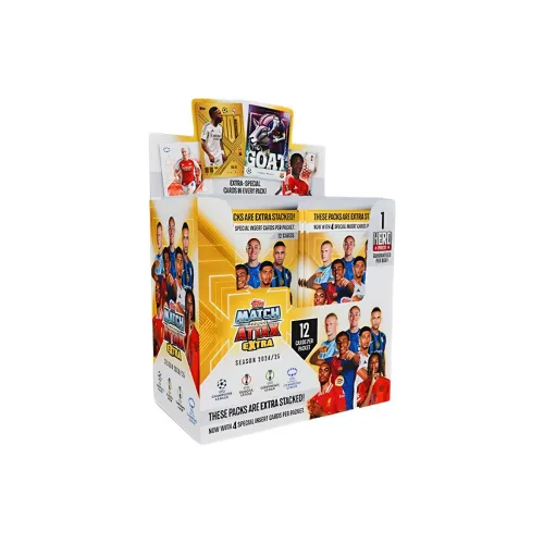 Topps 2024 25 Topps Match Attax Extra Заправка Пачка Спортивные Карты Целая Коробка