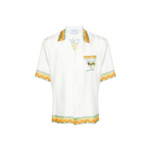 CASABLANCA SS24 Рубашка Мужская Белая