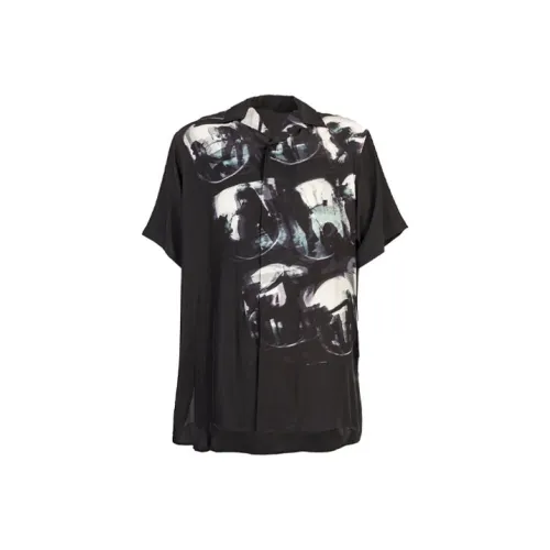Yohji Yamamoto Черные Мужские Рубашки