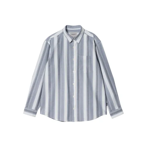 Carhartt WIP SS24 L S Kendricks Рубашка Унисекс Морской синий