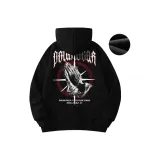 Чёрный [с капюшоном, утолщённый, с флисовой подкладкой]