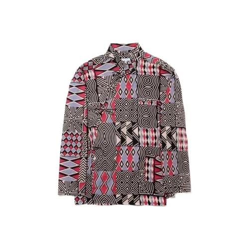 Engineered Garments Collaboration Черная Красная Мужская Рубашка
