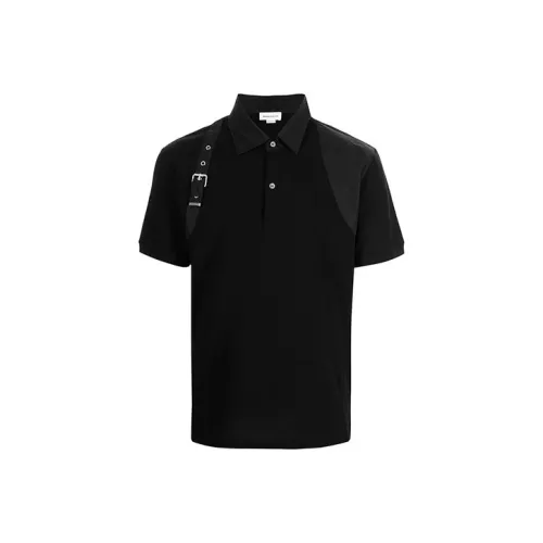 Alexander McQueen Мужское черное поло
