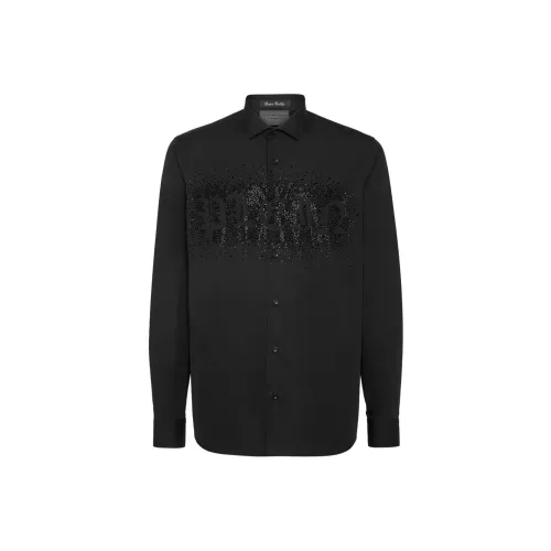 PHILIPP PLEIN SS24 Рубашка Мужская Черная