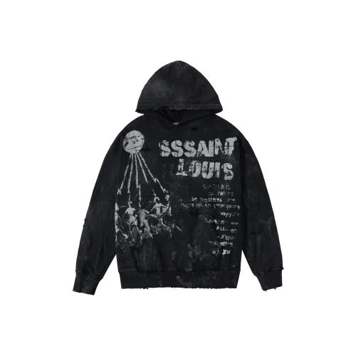 SSSAINT LOUIS Черный Унисекс Свитшоты