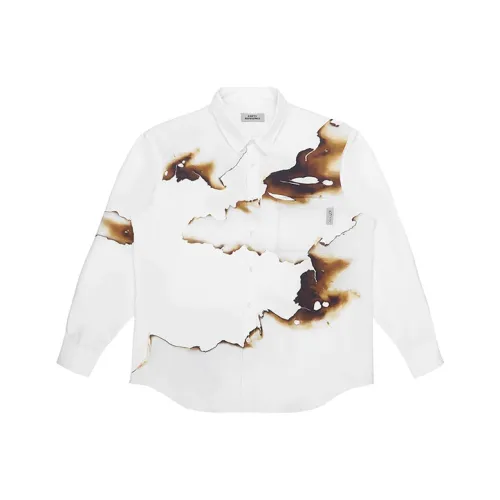 EMPTY REFERENCE Рубашка Унисекс Серый Белый