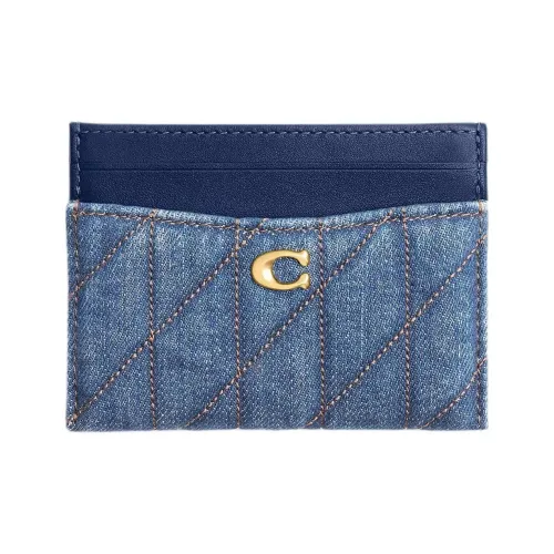 COACH Essential Denim Картхолдер Мини Женский Темно-синий