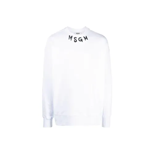 MSGM Белый Мужской Свитшот