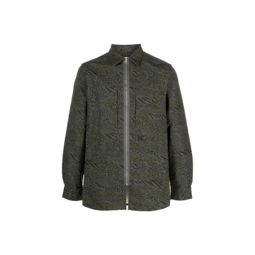 KENZO Зеленые Мужские Рубашки