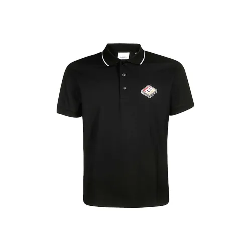 Burberry Поло Мужское Черное