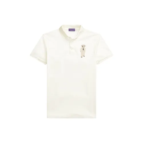 Ralph Lauren Purple Label SS21 Поло Мужское Экрю