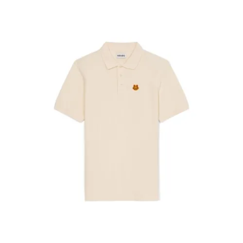 KENZO Classic Tiger Head Бежевый Мужской Поло