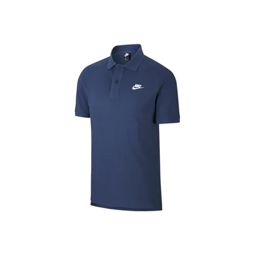 Nike Синий Мужское Поло