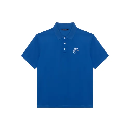 LOUIS VUITTON FW22 Поло Мужское Синее