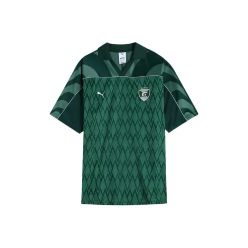 PUMA x HALI·BOTE LIANMINGKUAN RELAXEDFOOTBALL Джерси SS25 T Рубашка Унисекс Темно-зеленый