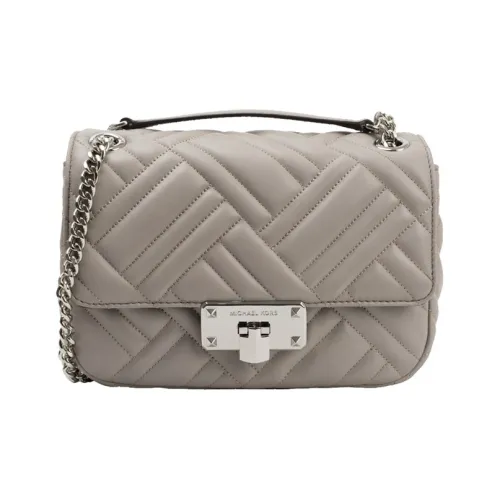 MICHAEL KORS MICHAEL KORS Luggage Collection Кожа Сумка через плечо Сумка на плечо Женская Жемчужно-серый