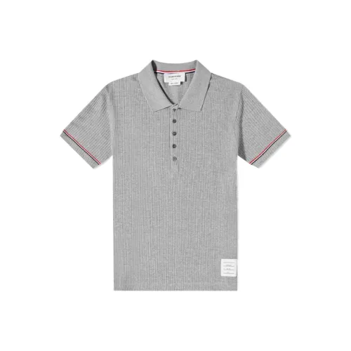 THOM BROWNE Серое Унисекс Поло