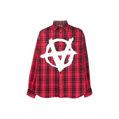 Vetements Красные Унисекс Рубашки