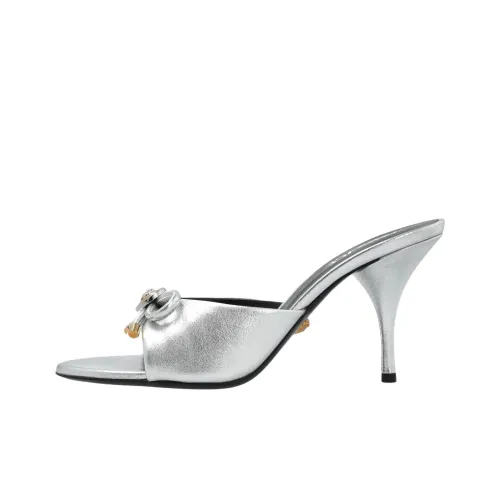 VERSACE OPERA Слипоны 8,5 см Женские Серебряные