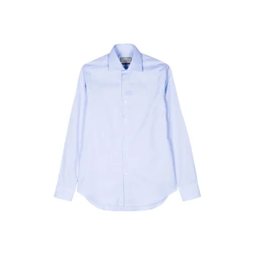 Canali SS24 Рубашка Мужская Светло-Синяя