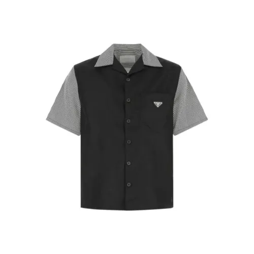 PRADA Мужские Черные Рубашки