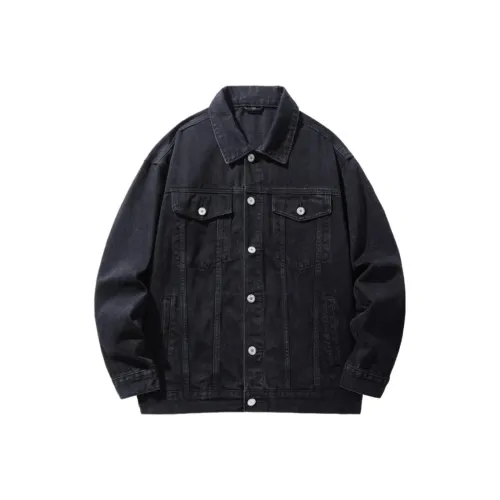 DABAISHA Denim Jacket Men's Black