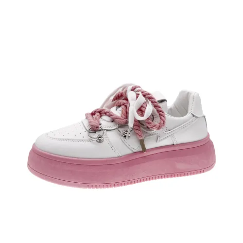 SUPEREDGE Покрытие Slip-Resistant и Abrasion-Resistant Низкие Кроссовки для Скейтбординга Женские Розовые