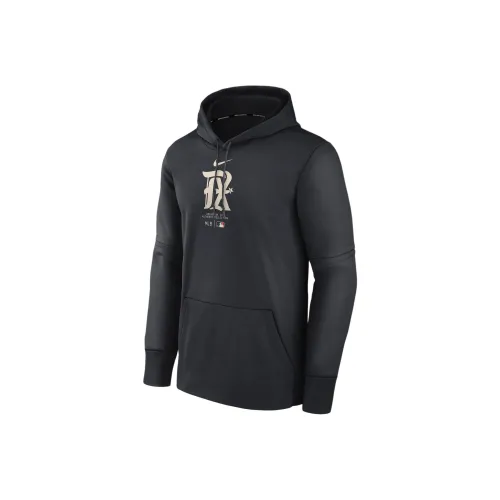 Nike Texas Rangers Городской Connect Practice Толстовка Мужской Черный