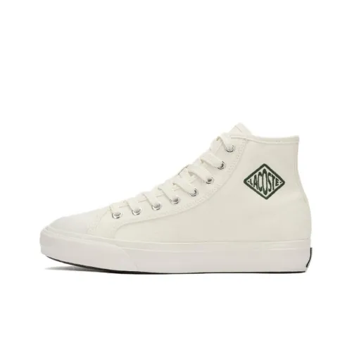 LACOSTE Collaboration Backcourt High Топ Скейтборд Кроссовки Женские Экрю