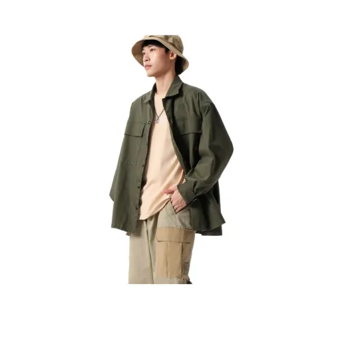 GOLDLION G+ Зеленая унисекс рубашка