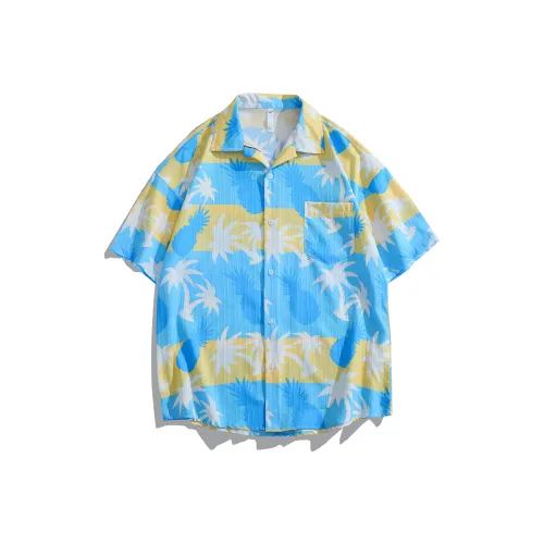 Гавайи Синий Унисекс Рубашки