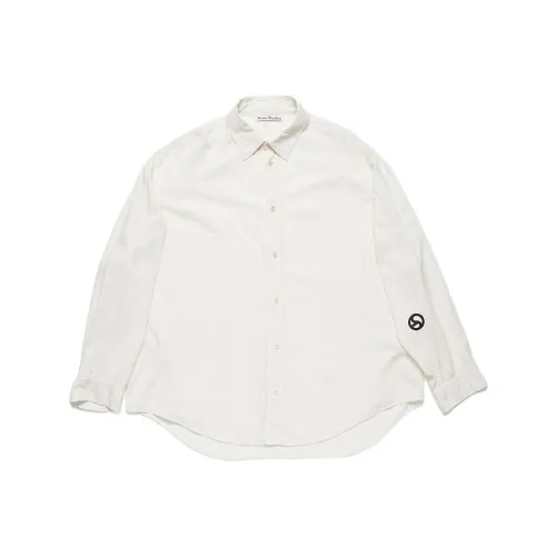 Acne Studios SS24 Рубашка Мужская Серо-Белая