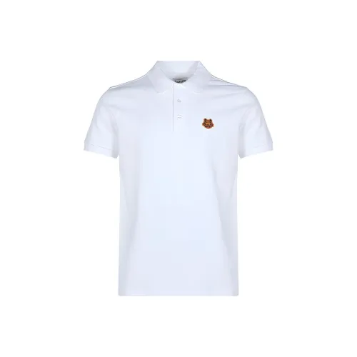 KENZO Classic Tiger Head Белый Мужское Поло