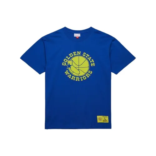 MITCHELL NESS x NBA Golden State Warriors Неон Найтс T-Shirt Мужской Синий