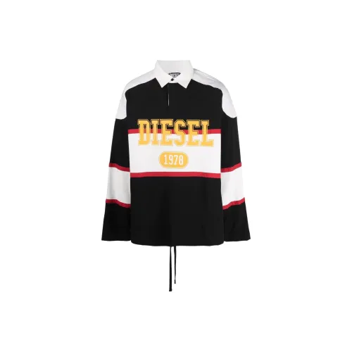DIESEL Мужская поло рубашка черного цвета